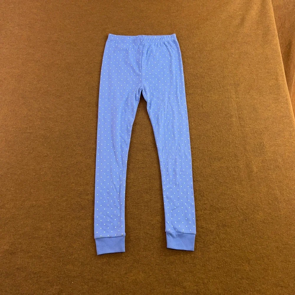 Carter's Girls Size 10 Blue Snowy Nights Polka Dot Pajama Set NWT